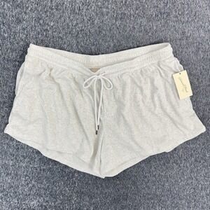 NEW Universal Thread Shorts Women XL Heather Gray Lounge Sweat Cozy Sweat Shorts